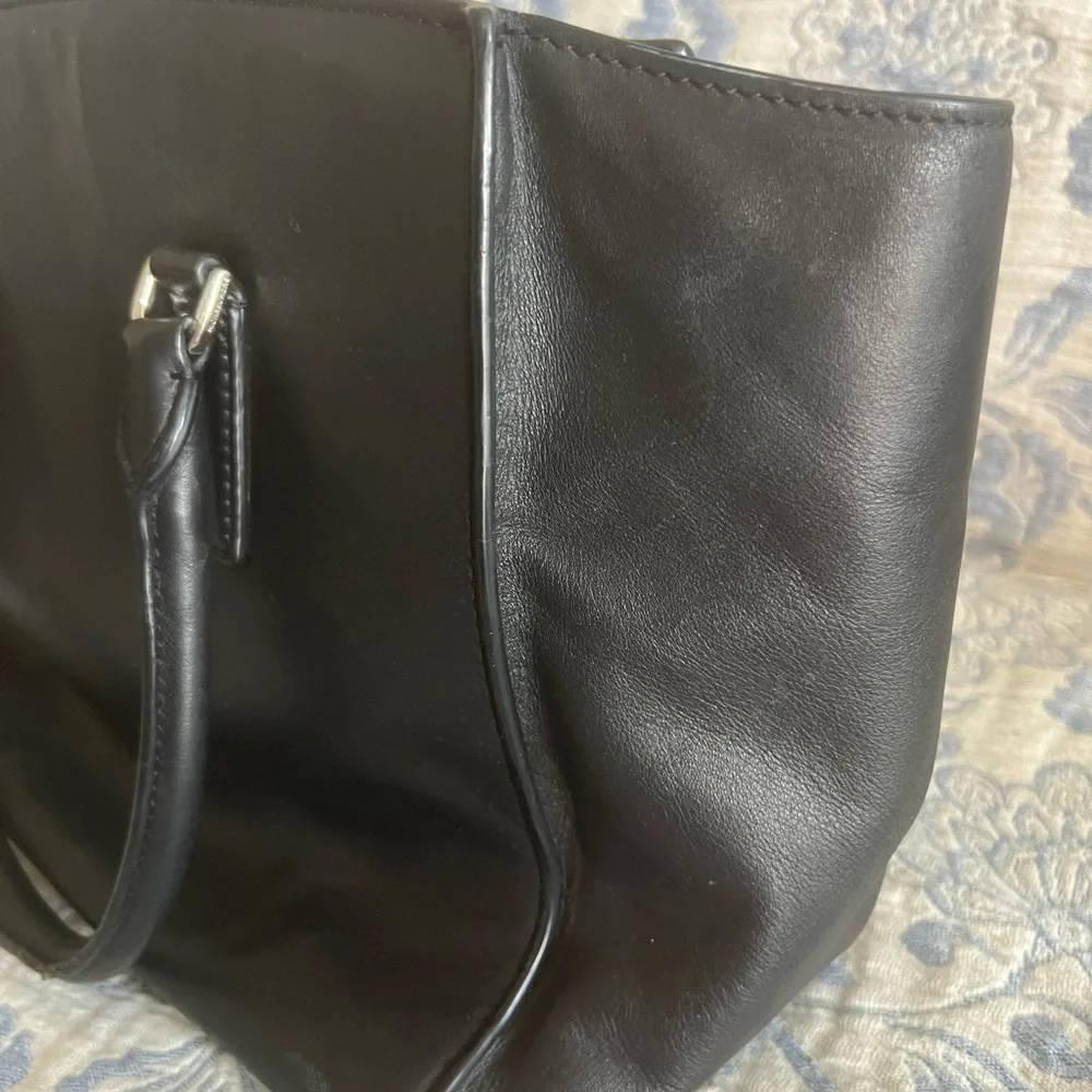 Michael Kors Black Studded Leather Bag with Silver Hardware - Picture 15 of 16